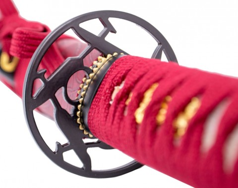 KATANA FUNCIONAL ROJA FLORES DE LOTO
